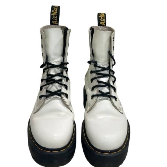 Free People Dr. Martens Jaydon Lace Up Platform Boots White SZ 7 - Picture 6 of 12